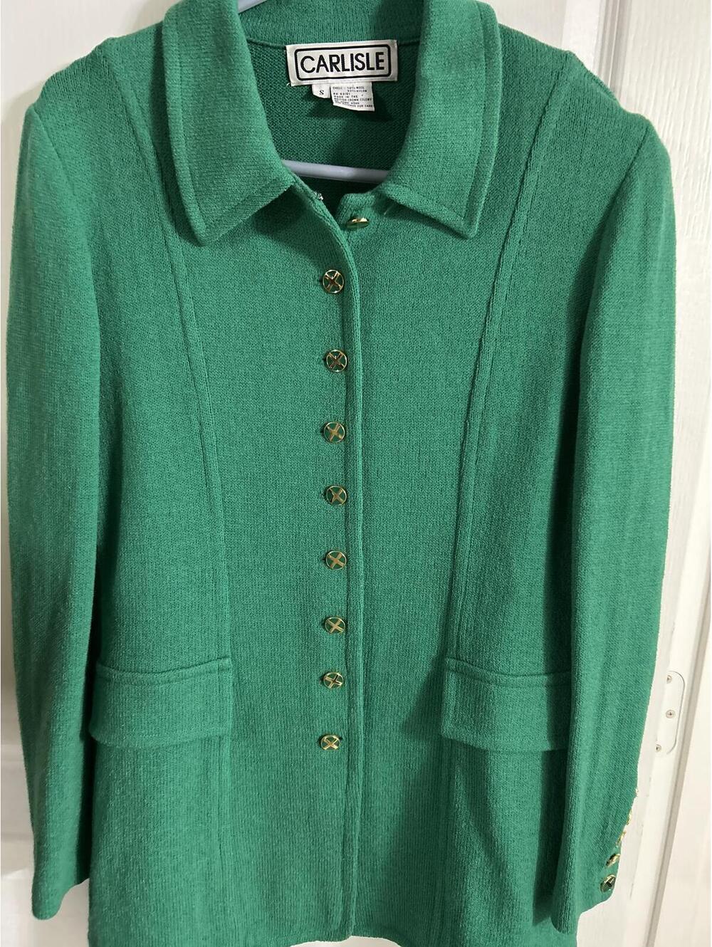 Carlisle Green Wool Jacket Size S- ghs3-1 - Picture 1 of 4